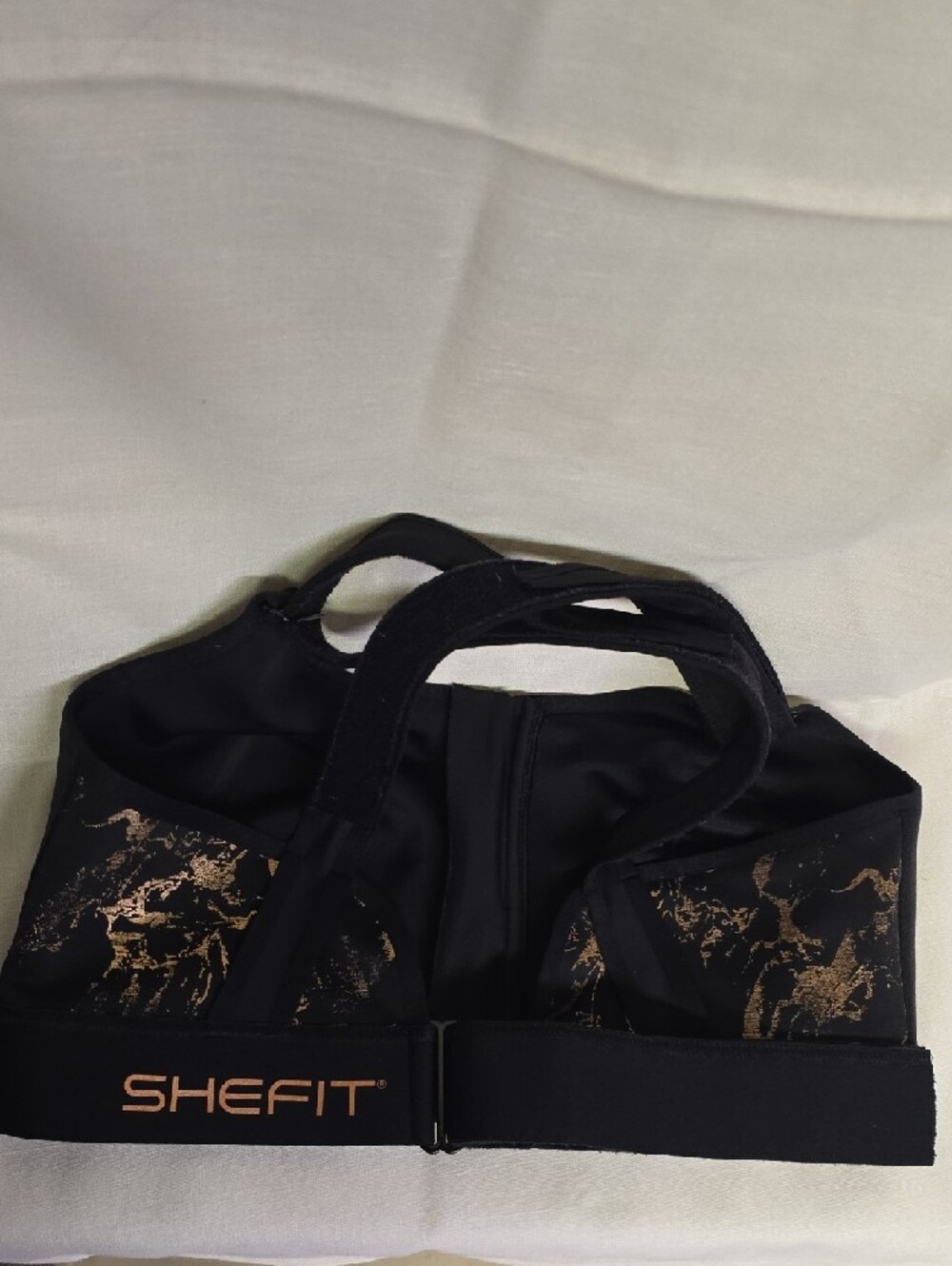 SHEFIT Flex 2 Luxe (2XL) Black Front-Zip Adjustable Straps/Waist Sports Bra - Picture 3 of 10